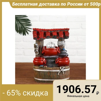 

Fountain "Wooden canopy" 16x20x27 cm (backlit) 4637305
