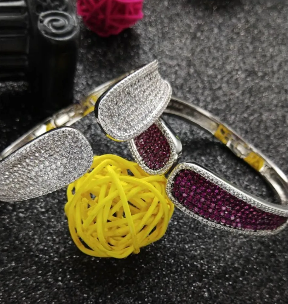 

Designer luxury high-end fashion bow accessories jewelry unique bracelet micro pavé cubic zirconia women birthday party party br