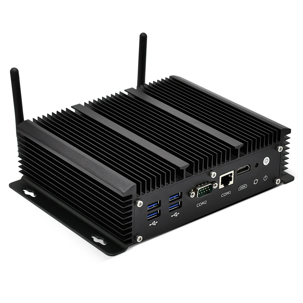 Industrial sin ventilador Mini PC Intel Core i5 10210U 8265U 6 LAN Firewall Router Pfsense 2 servidor 2 * RS232 4 * USB3.0 HDMI 4G/3G AES-NI