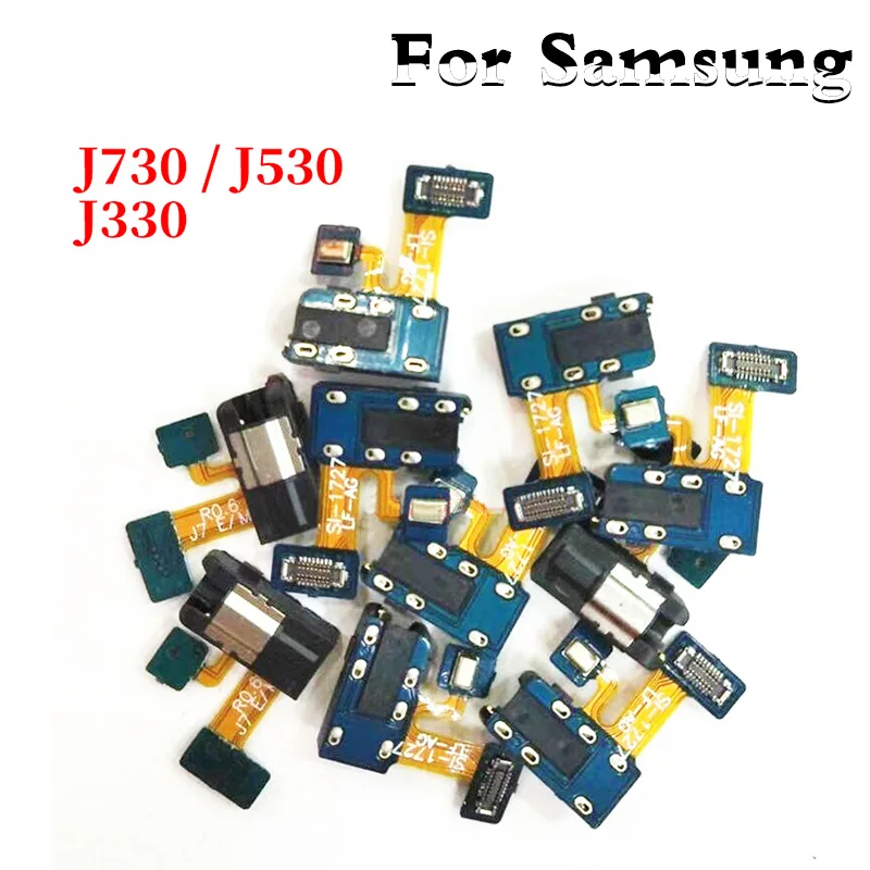 Для Samsung Galaxy J3 J5 J7 2017 J330 J530 J730 J330F наушники аудио разъем гибкий кабель запасные