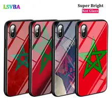 Черный чехол MA Maroc с флагом Марокко для iPhone 11 11Pro X XR XS Max для iPhone 8 7 6 6S Plus 5S 5 SE глянцевый чехол для телефона