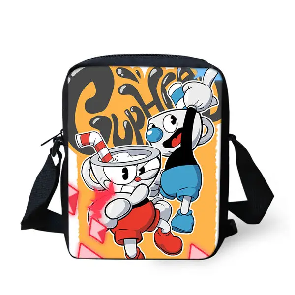 CDWX4368E HaoYun Cuphead Mugman, школьные сумки для подростков, мальчиков и девочек, мультяшный игровой рюкзак, Mochila, Студенческая сумка для книг, набор из 3 предметов, школьная сумка - Цвет: CDWX4368E