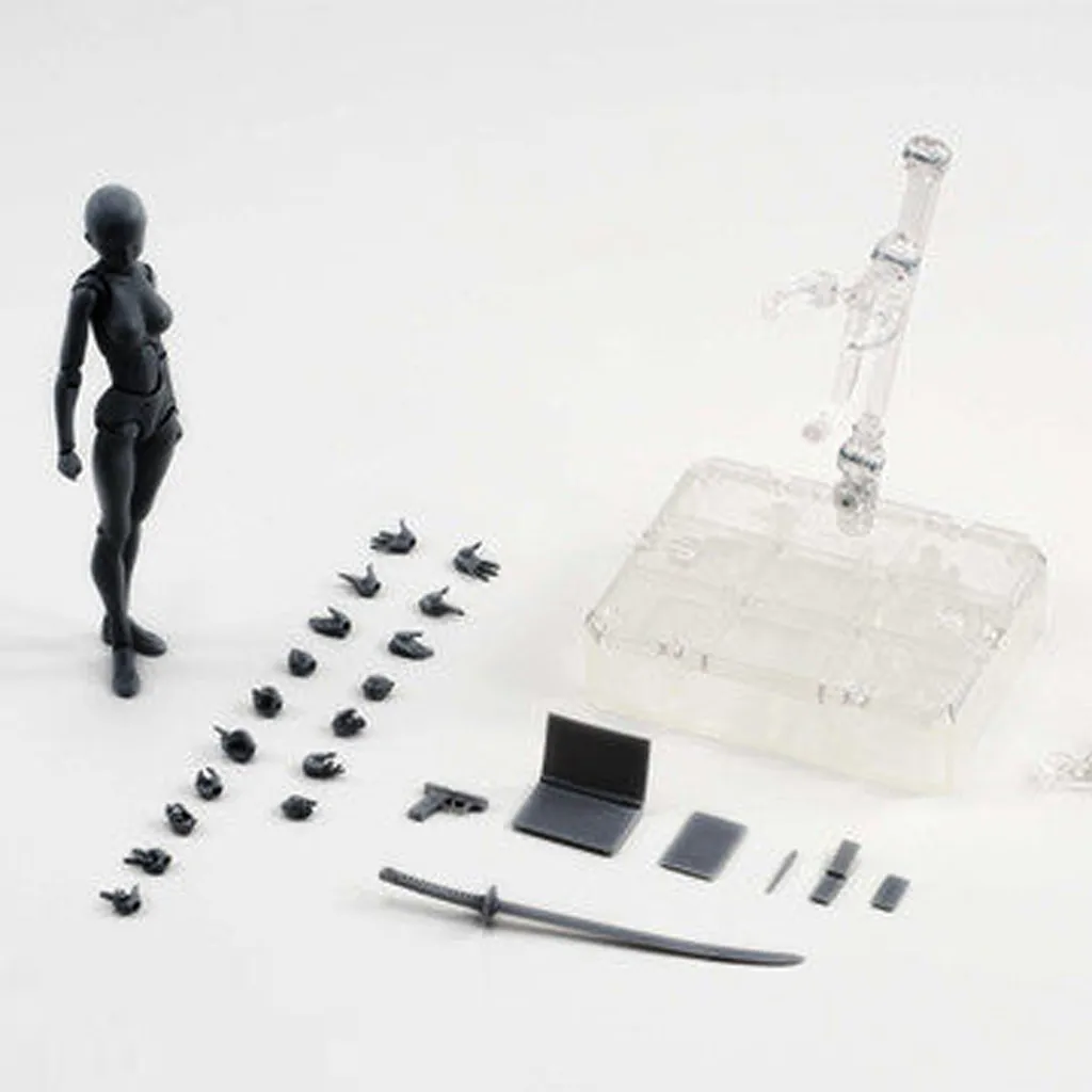 ПВХ Фигурки тела модель манекен bjd арт схематичный эскиз фигурка 3D13cm фигурка игрушки художника подвижная Мужская Женская фигурка с шарнирными соединениями