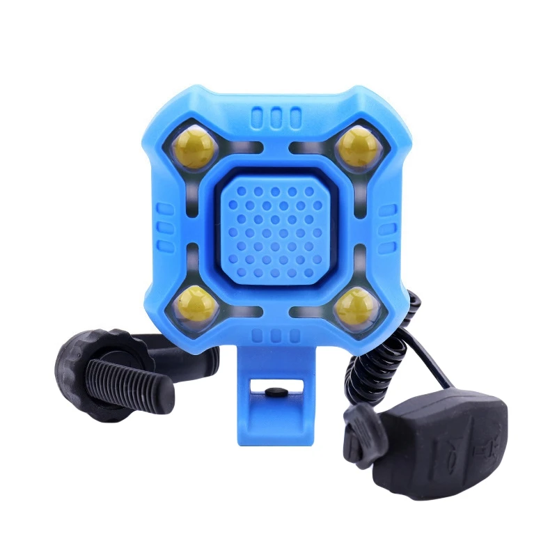 2 в 1 велосипед Ling Light 140db usb зарядка горный велосипед дорожный автомобиль Передняя ручка электронный водонепроницаемый Рог лампа велосипедный Звонок - Цвет: L