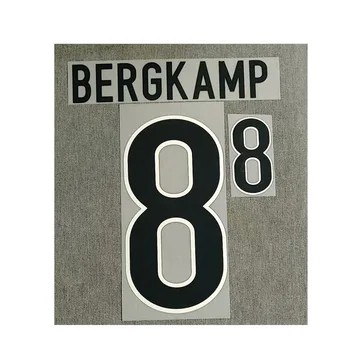 

Retro 1998 #10 BERGKAMP Nameset Printing Soccer Patch Badge