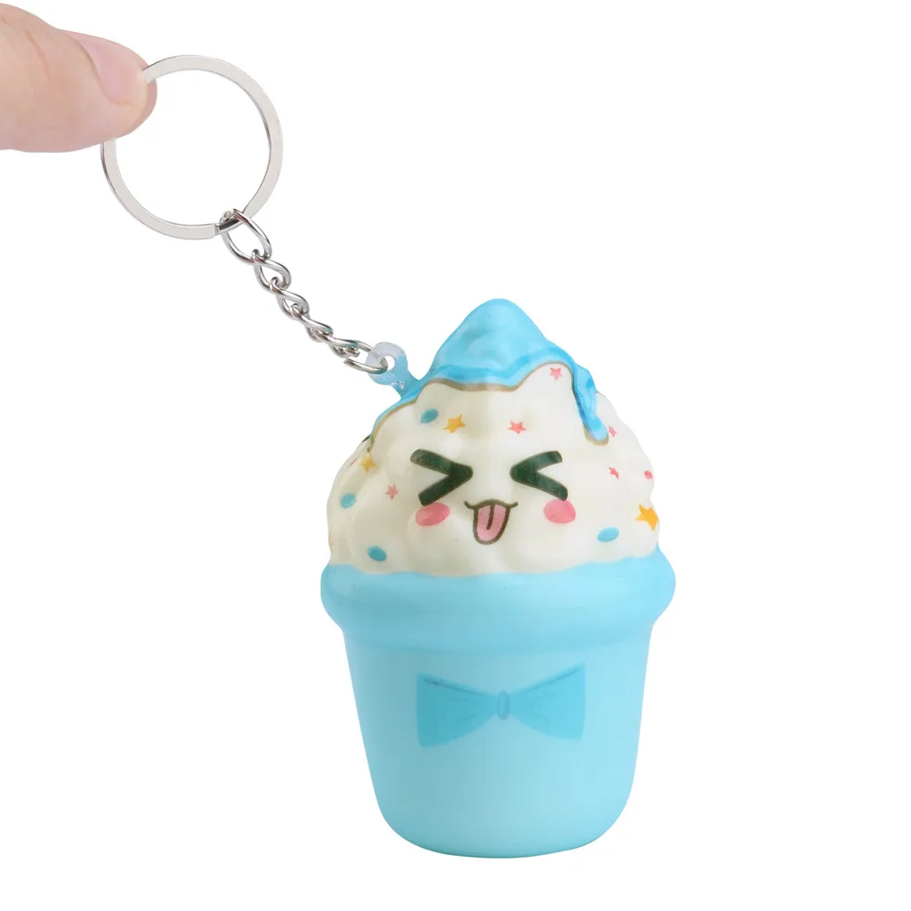 Squishies Kawaii Мороженое медленно поднимающийся крем душистый брелок игрушки и хобби игрушки для снятия стресса красивые игрушки куклы