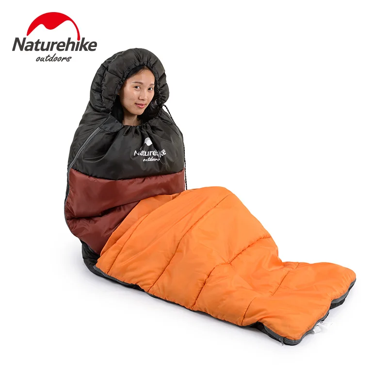 Naturehike Factory Outdoor travel sleeping bag spring Autumn winter warm portable camping adult indoor noon break sleeping bag