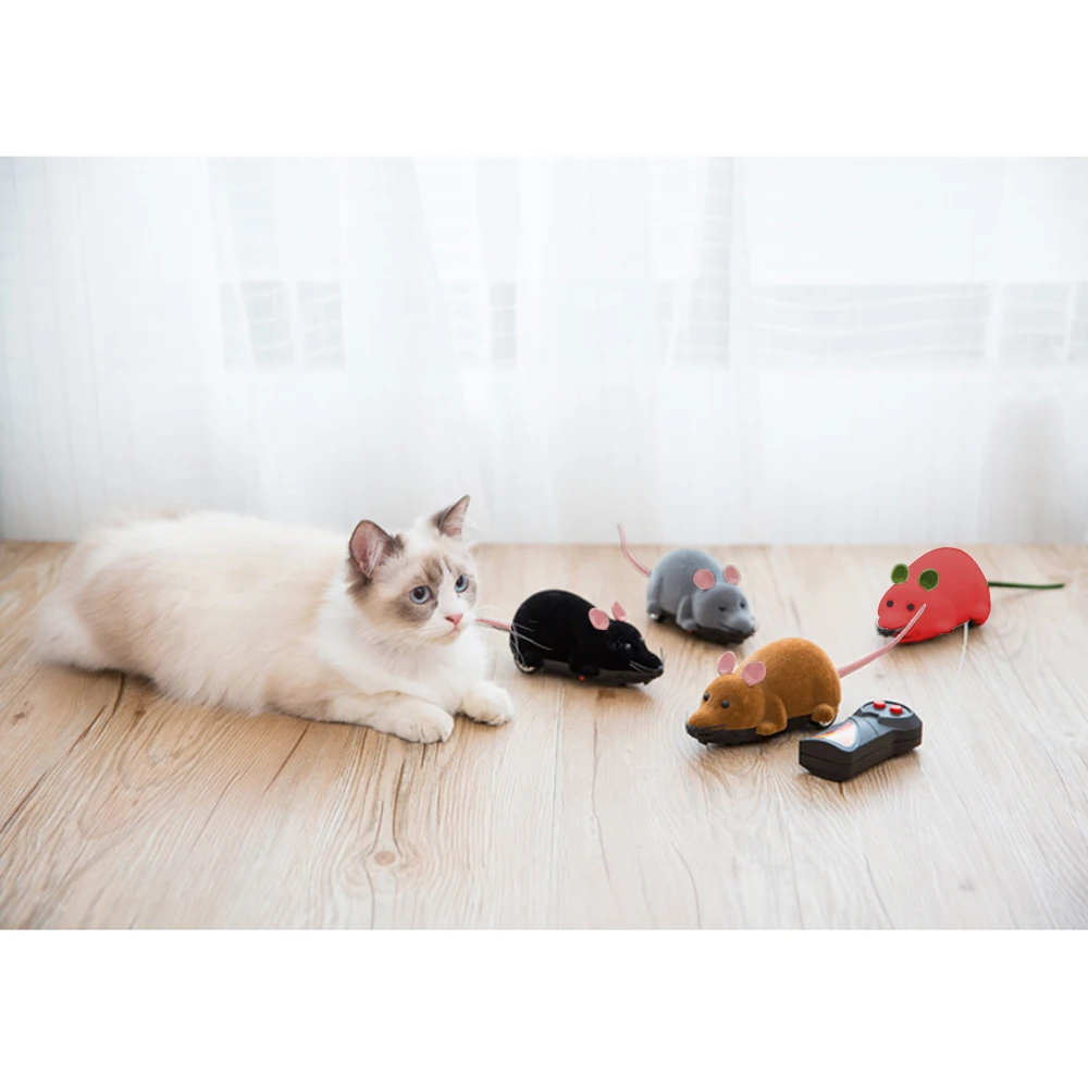 Pet Cat рождественские интерактивные игрушки электронная мышь с беспроводной мышь с ПДУ игрушка электронная игра игрушка подарок для детей