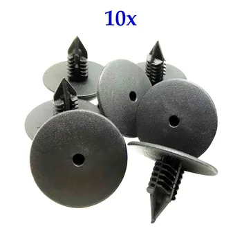 

10pcs Nylon Rivets for Benz Car Roof Lining Fastener Clips Interior Trim Panel Trunk Floor Tray Retainer Screws Push Pin 10x10mm