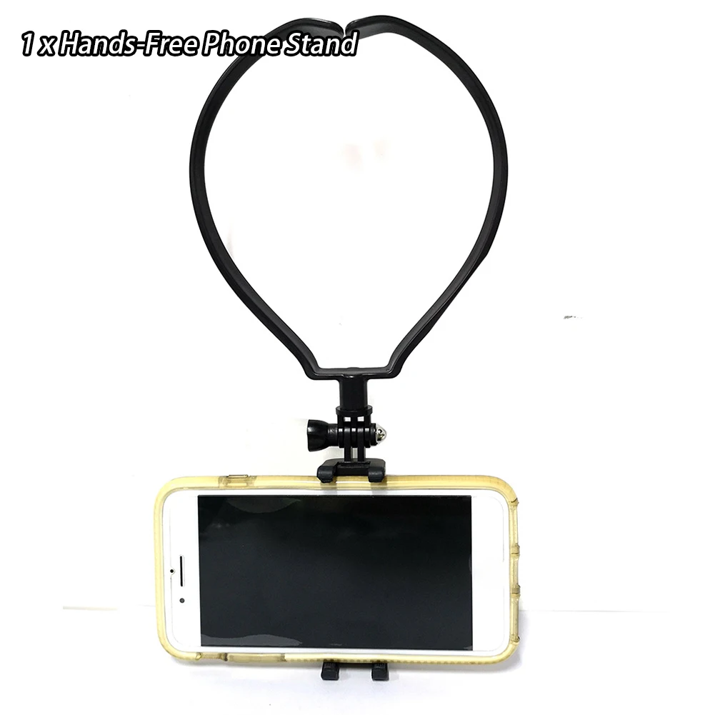 Носимая прочная подставка для крепления на шею ABS Action camera Черный инструмент регулируемое крепление для рук Универсальный держатель для телефона
