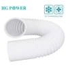 4-6'' Plastic Air Conditioning Duct Hose Flexible Exhaust Tube Steel White Tube for Inline Fan Home Ventilation Air Fresh System ► Photo 1/6