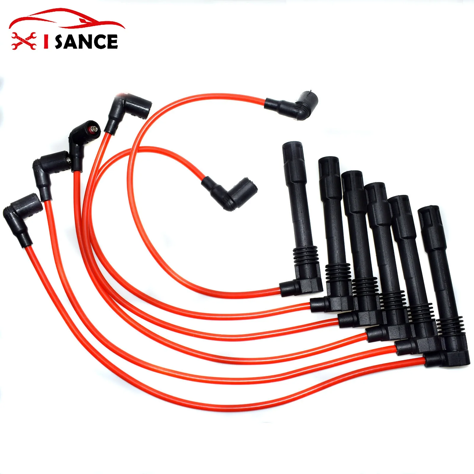 Ignition Spark Plug Wire for 1997-05 Audi A4 A6 Quattro VW Passat 2.8L for ignition cable set crank angle sensor ignition module
