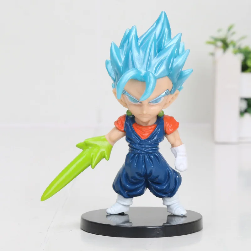 7 шт. в стиле аниме «Драконий жемчуг зет лопуха рисунок Супер Saiyan Son Goku/Vegetto gogeta pvc, движущаяся фигурка, Коллекционная модель, игрушка