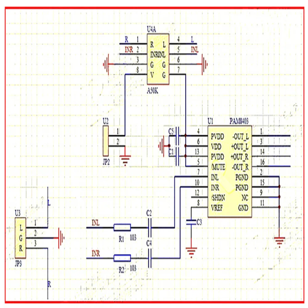 VICFINE 6W amplifier DC 3V-5V PAM8403 6W dual channel digital audio amplifier board AMP module chip 2X3W 4 ohms for CAR