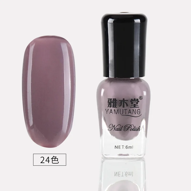 6ml-30colors лак для ногтей на водной основе, не содержит альдегида, Защита окружающей среды, зеркало, разрывающий пилинг, лак для ногтей, набор, bling - Цвет: 24