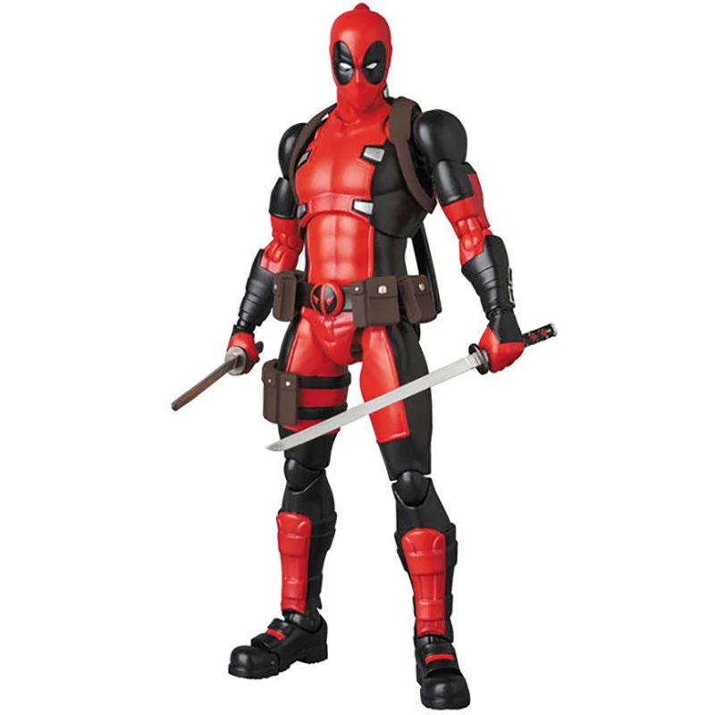 15 см Marvel Дэдпул Mafex 082 сменная голова фигурка игрушка Рождественский подарок