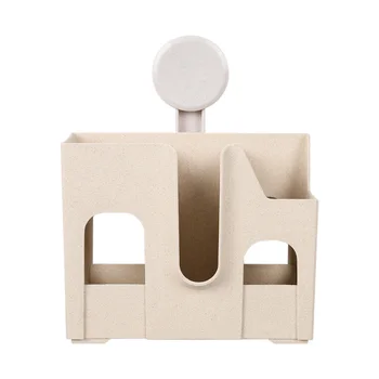

Cutlery Holder Multifunction Utensil Racks Countertop Compartment Space Saving Suction Cup Chopsticks Spoon Kitchen Drainer Fork