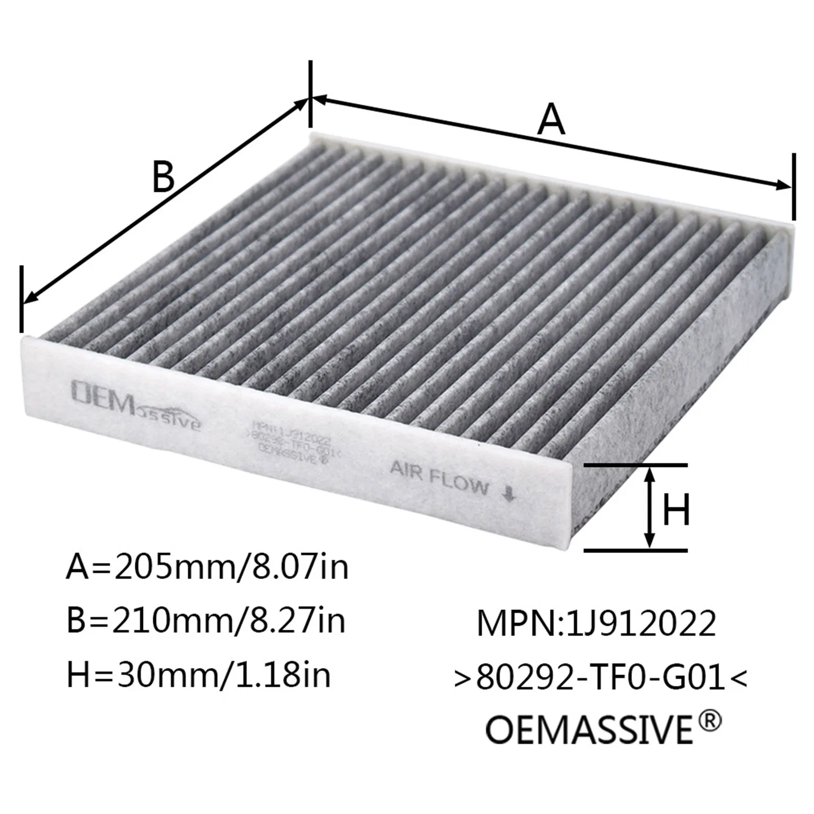 Car Engine Cabin Pollen Air Filter 17220-5AA-A00 80292-TF0-G01 For Honda CR-V CRV Civic X 1.5L Turbo 2016 2017 2018 2019 2020