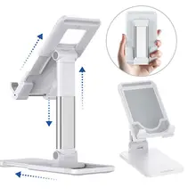 Nova mesa tablet suporte do telefone para iphone ipad desktop suporte do telefone móvel suporte de metal ajustável retrátil suportes