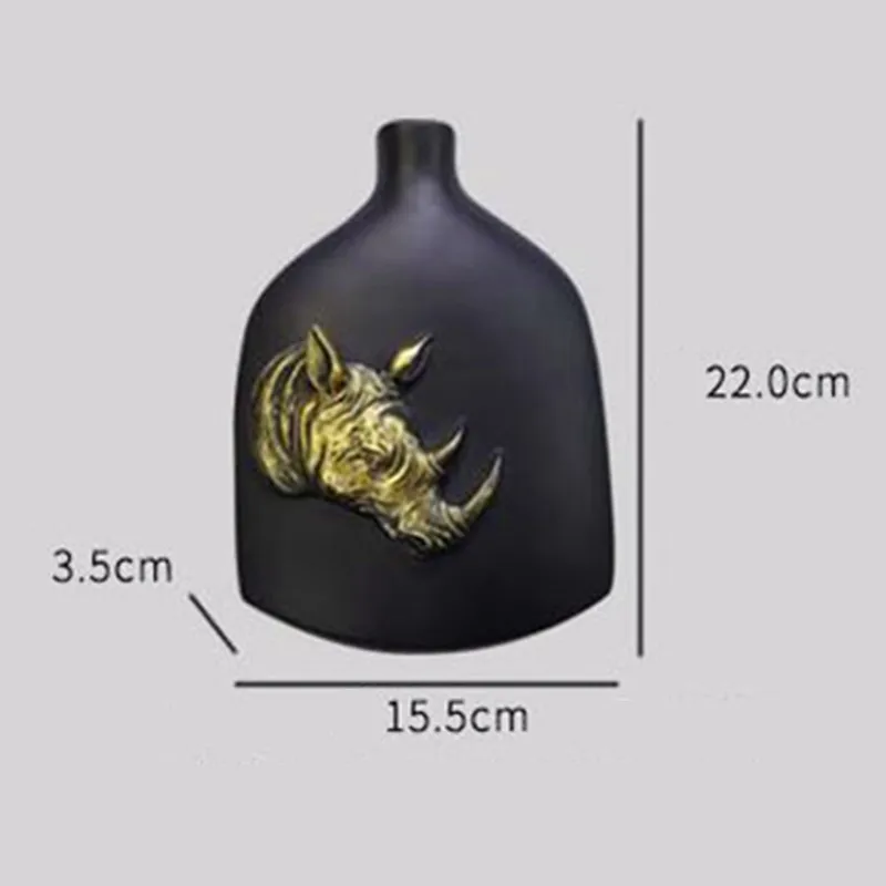 C 15.5X3.5X22CM Европейский стиль 3D стереоскопическая голова животного ваза настенная подвесная домашняя гостиная прихожая настенные художественные украшения цветочный горшок X4122 - Цвет: C 15.5X3.5X22CM