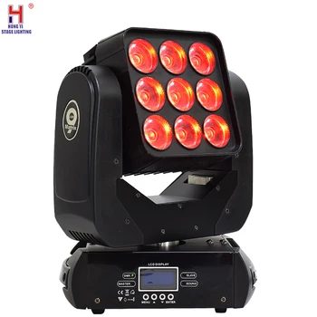 

Matrix wash effect moving head 9x12w led RGBW 4in1 with dmx control for disco party lights