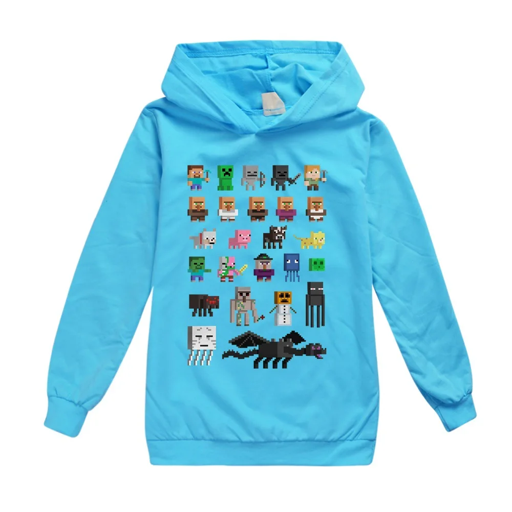 Light blue Толстовки с длинными рукавами в стиле аниме; Рождественская рубашка с длинными рукавами; куртка для костюмированной вечеринки; Осенняя верхняя одежда для мальчиков и девочек - Цвет: Light blue