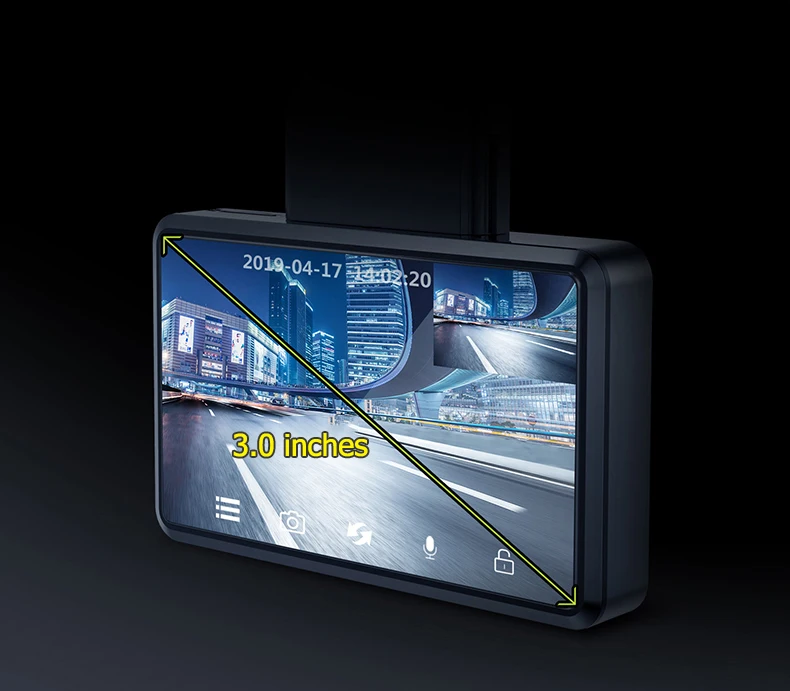 Портативный автомобильный DVR Камера 1080P HD Ночное видение Dash Cam WI-FI gps координаты 24 часа в сутки для парковочной системы Dash Cam Автоматический Фиксатор
