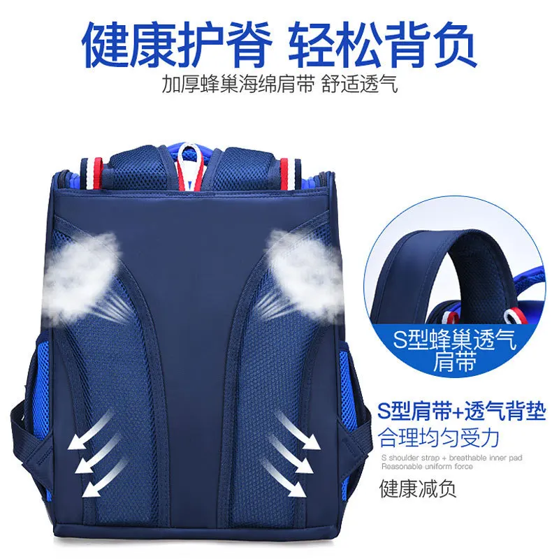 

CHILDREN'S School Bags Men's Young STUDENT'S Boy One Two Three Girls 1-3-4-6 Grade Light Unisex Spine-Backpack 5
