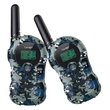 

Caroger 2pcs Walkie Talkies 22/8 Channel Two Way Radio 2 Miles Range Handheld Interphone camouflage FRS/GMRS 462/467/446 MHZ