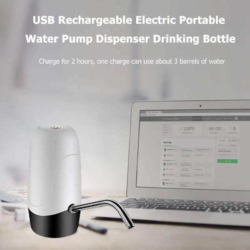 USB Автоматическая подзарядка электрический портативный диспенсер для водяного насоса галлон питьевой дозатор для бутылки для домашнего офиса