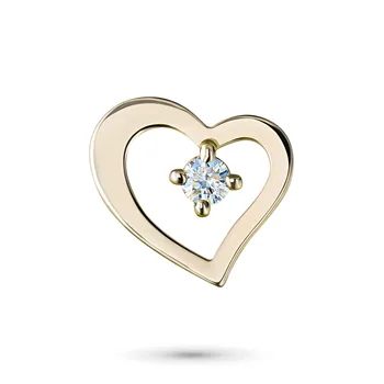 

Pendant made of yellow gold with diamond e0301pd02130700