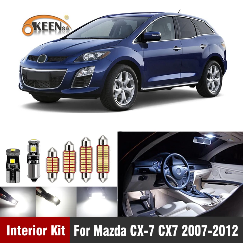 12pcs Canbus Led Bulb Car Interior Light Kit For Mazda Cx 7 Cx7 07 08 09 10 11 12 Led Interior Dome Map Trunk Lights Aliexpress Automobiles Motorcycles