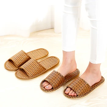 

Cresfimix pantoufles femmes women cute sweet light weight spring peep toe slippers lady comfort home brown slippers a6019