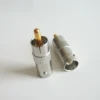 1X Uds Q9 BNC hembra a RCA macho BNC a RCA chapados en níquel latón recta Coaxial RF adaptadores de conector ► Foto 2/5