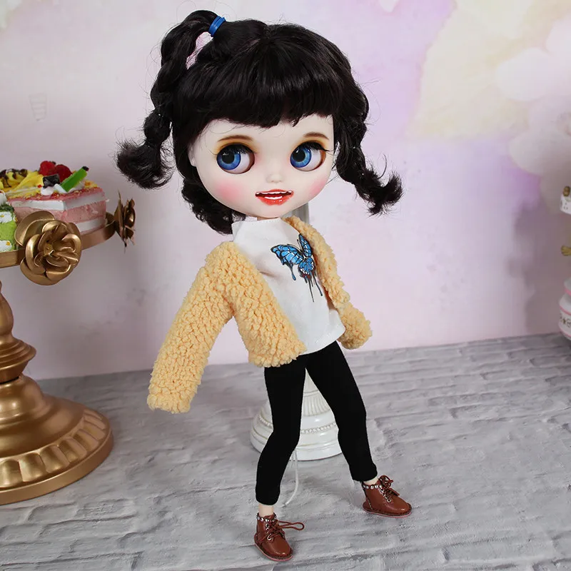 1/6 BJD кукла белая кожа соединение тела мягкие волосы резные Губы Улыбка SD Подарочная игрушка по индивидуальному заказу