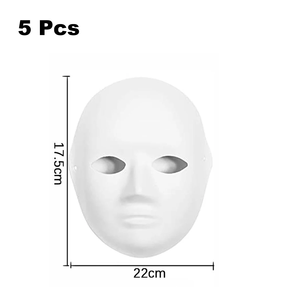 Baluue White Craft Masks 3 Pcs Cat Face Mask Blank Mask Cosplay Party Mask  Cat Mask (White) White Paper Blank