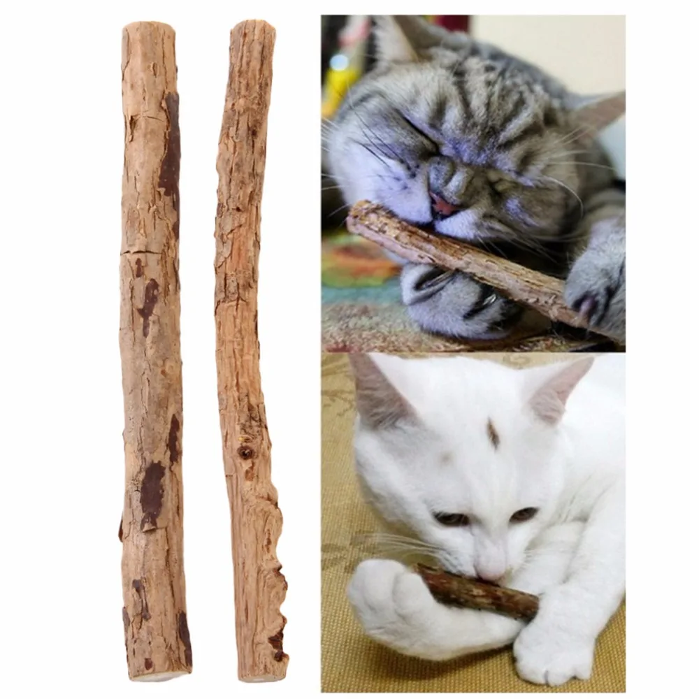 

2Pcs/bag New Cat Cleaning Teeth Matatabi Cat Snacks Molar Toothpaste Sticks Pure Natural Catnip Pet Product