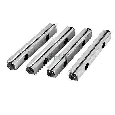 

2 Pcs Silver Tone NV Type Cross Roller Guide V4-80 80mm x 4mm