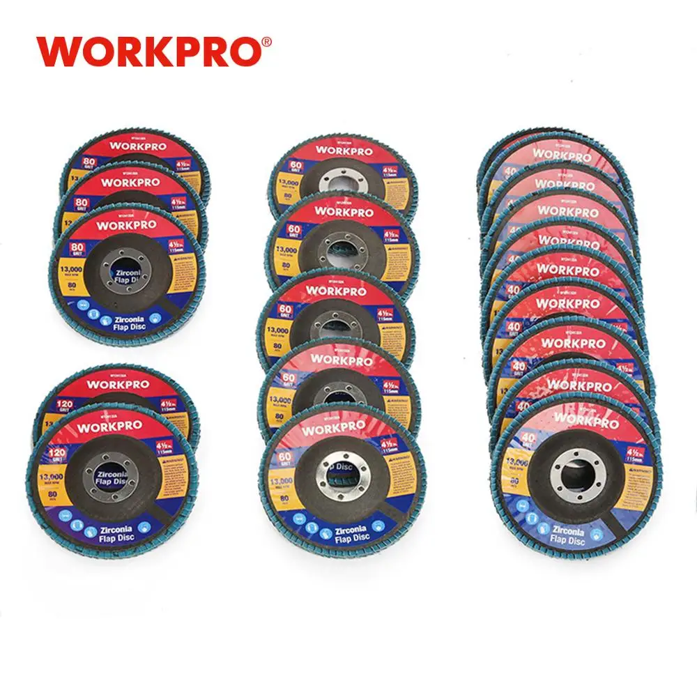 WORKPRO 20 шт шлифовальный набор дисков с заслонкой для углового шлифовального
