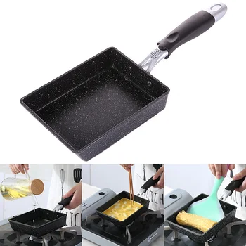 

Cookware Tamagoyaki Omelette For Induction Cooker Aluminium Hanging Pancake Pot Household Frying Pan Japanese Style Non Stick