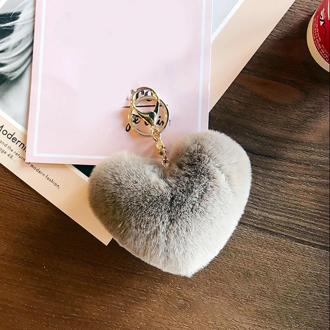 Ensemble De Porte-clés En Résine En Forme De Cœur D'amour, Lapin, Lapin En Peluche, Porte-clés Pour Femmes, Breloque Pour Sac à Main