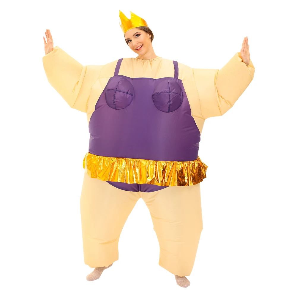 

Halloween Cosplay Costume for Man Woman Purim Ballet Dance Inflatable Costumes Carnival Blow Up Dress Adult Suit