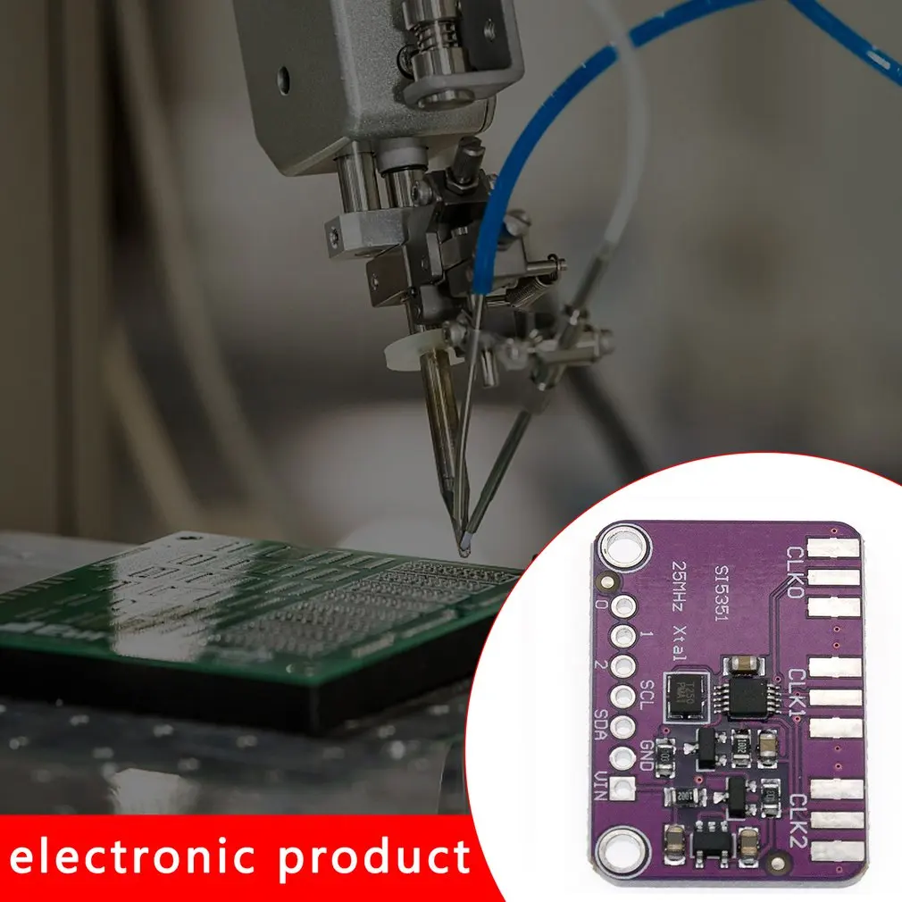 Модуль генератора тактовых сигналов SI5351 SI5351A I2C 3 В постоянного тока 5
