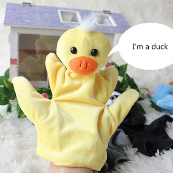 

2Pcs Baby Child Zoo Farm Animal Hand Glove Puppet Finger Sack Plush Toys Children Gifts AN88