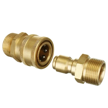 

3pcs M22 X 3/8" 14.8mm Quick Release Pressure Washer Hose Coupling Fitting Connector