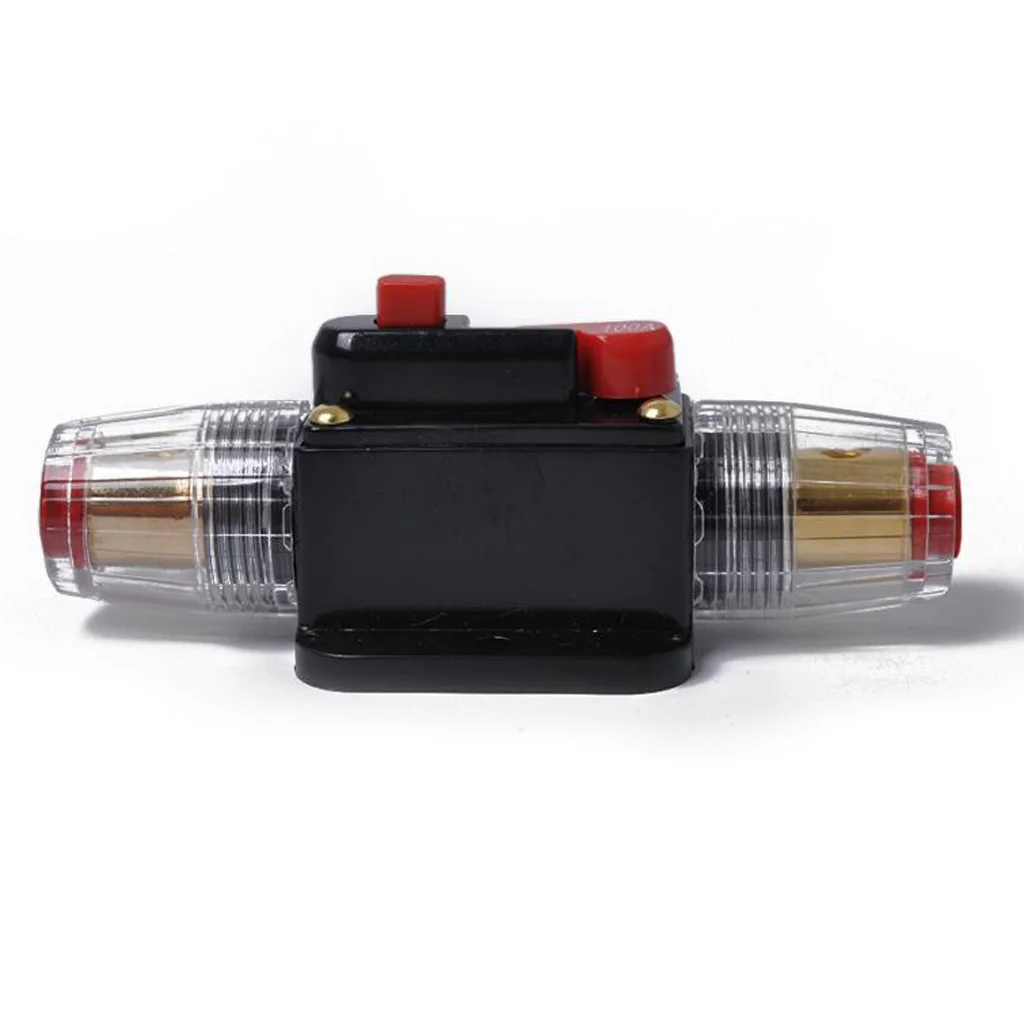 Inline Circuit Breaker 80A Manual Reset Switch Car Audio Fuse DC12V~48V