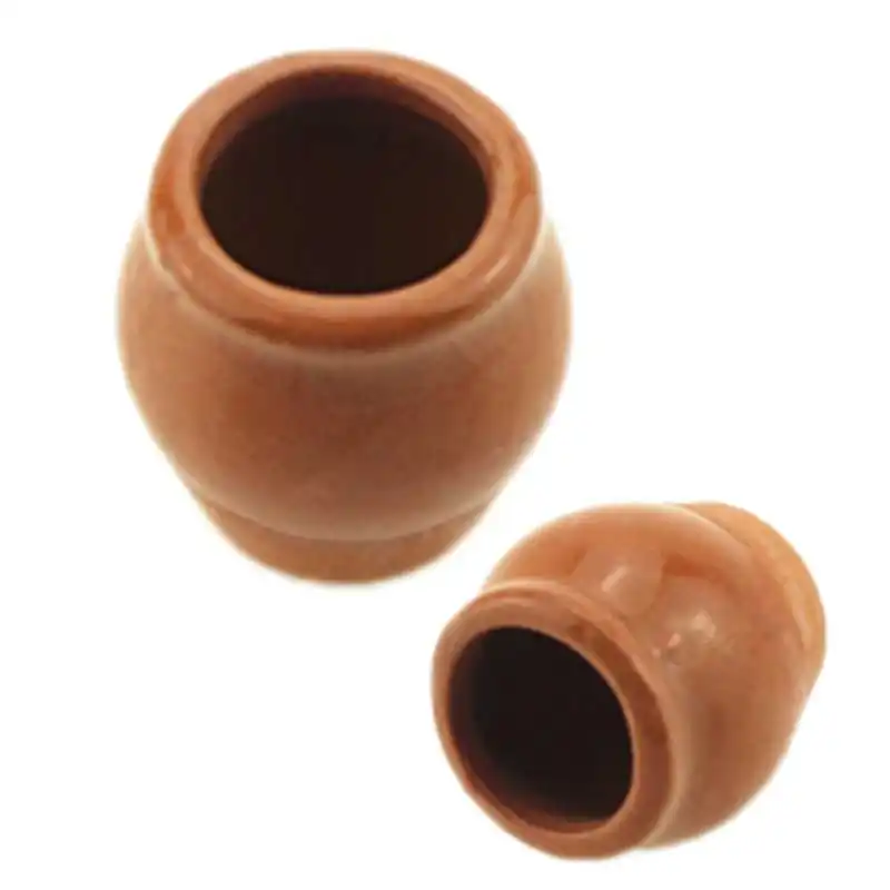 Miniature Ornament Dollhouse Mini Ceramics Flowerpot for Doll House Decoration Accessories Simulation Furniture Flower Pot