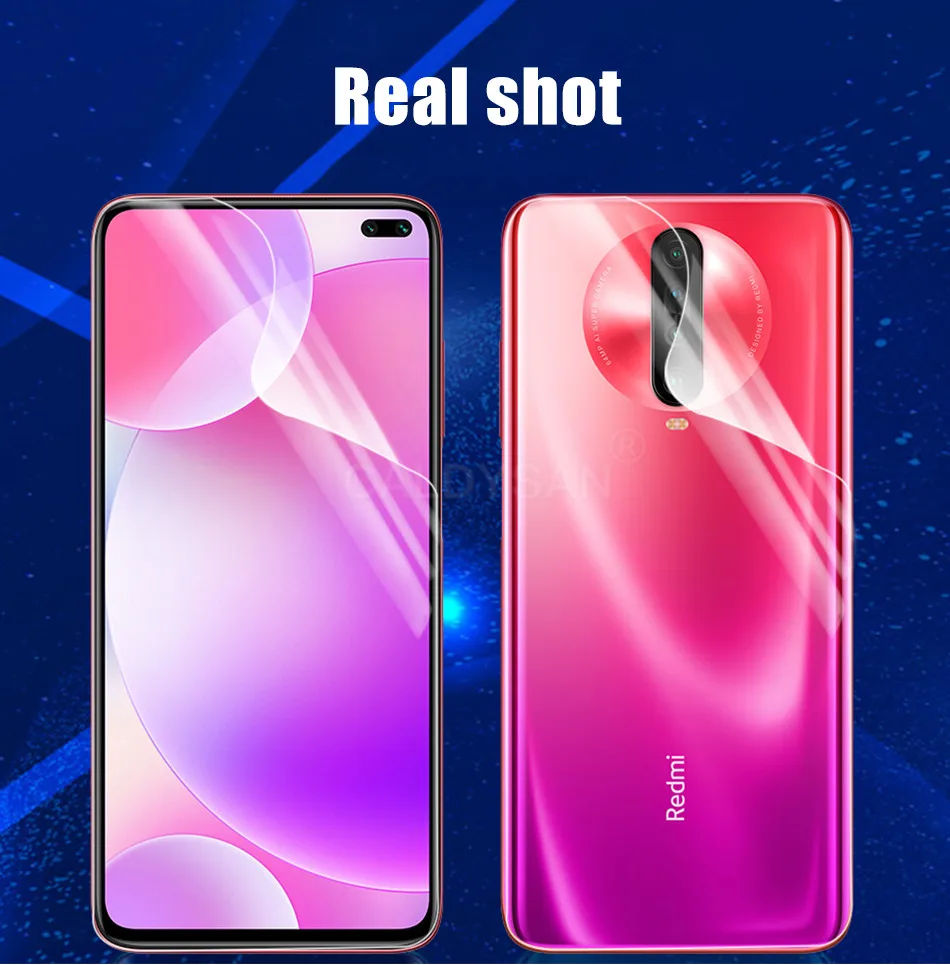 Передняя пленка на заднюю панель 100D Гидрогелевая мягкая пленка для Xiaomi Redmi Note 8T 7 8 Pro 8A 7A K20 K30 Pro защитная пленка на весь экран