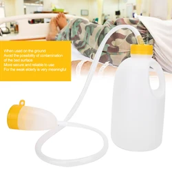 PVC 1700ml Portable Home Hospital Male Pee Bottle Urine Collector Storage With Pipe For Bedridd Urinary Incontinence Men Urinal