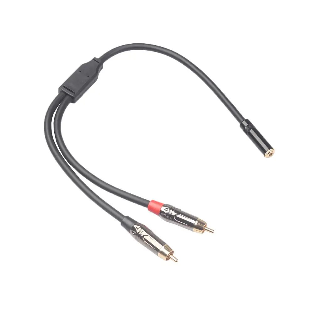 RCA аудио кабель 3 5 мм угловой штыревой соединитель к 2RCA разъем Adaptator Aux зарядныйusb